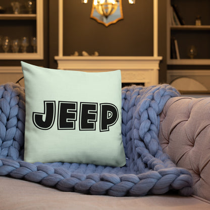 Coussin The Jeep of my life "Haut de Gamme"