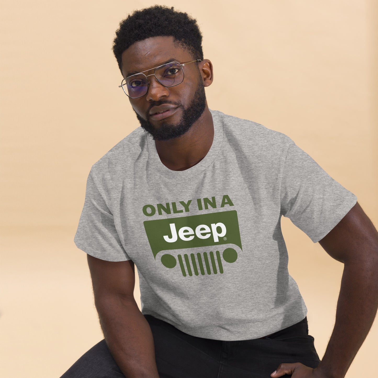 T-shirt avec logo Jeep vert pour homme