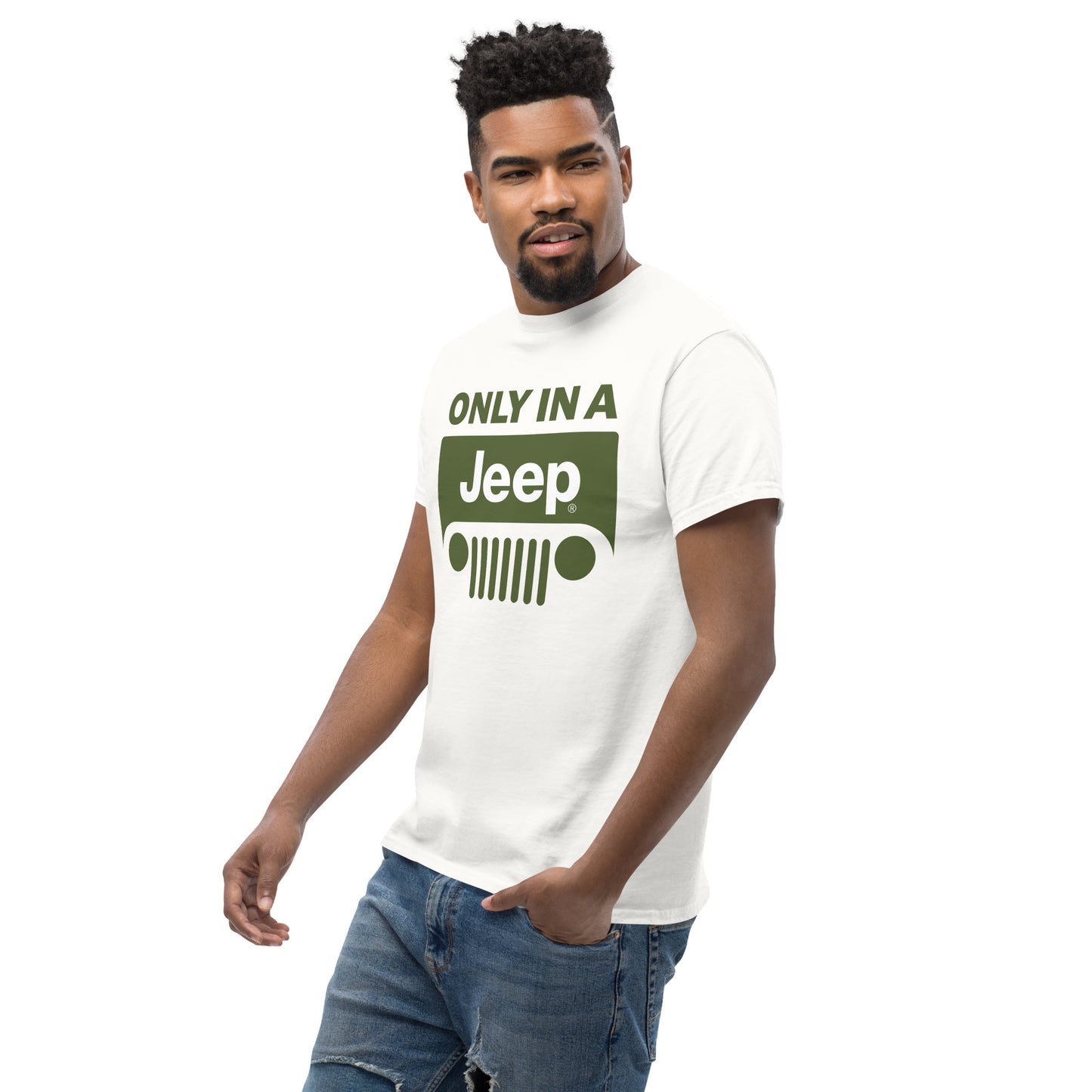 T-shirt avec logo Jeep vert pour homme