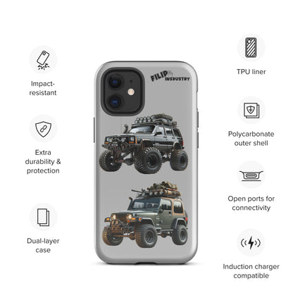 Coque d'iPhone® rigide pour Jeeper avec une TJ et un XJ