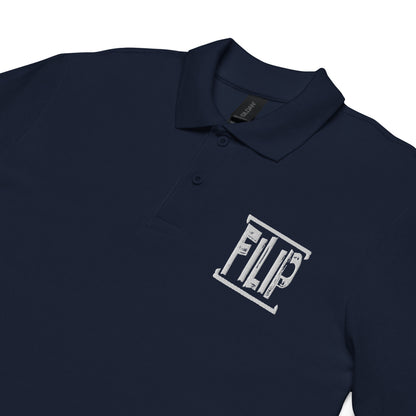 Polo piqué unisexe "Filip" bleu marine