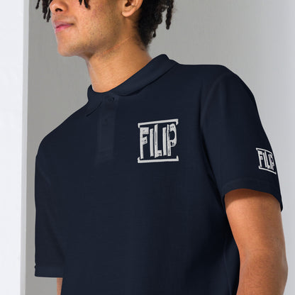 Polo piqué unisexe "Filip" bleu marine