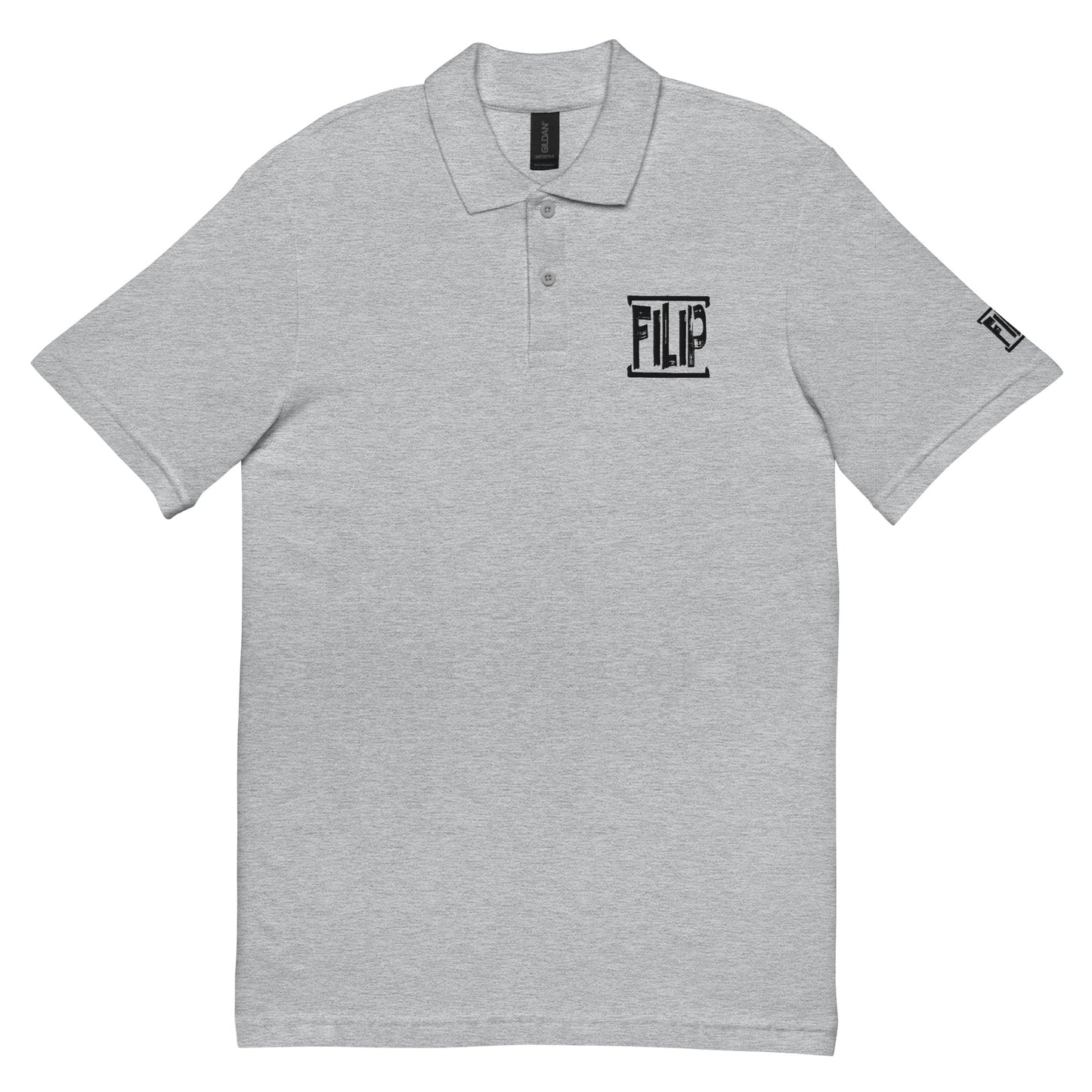 Polo piqué unisexe "Filip" gris