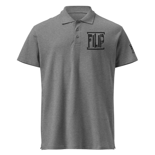 Polo piqué unisexe "Filip" gris