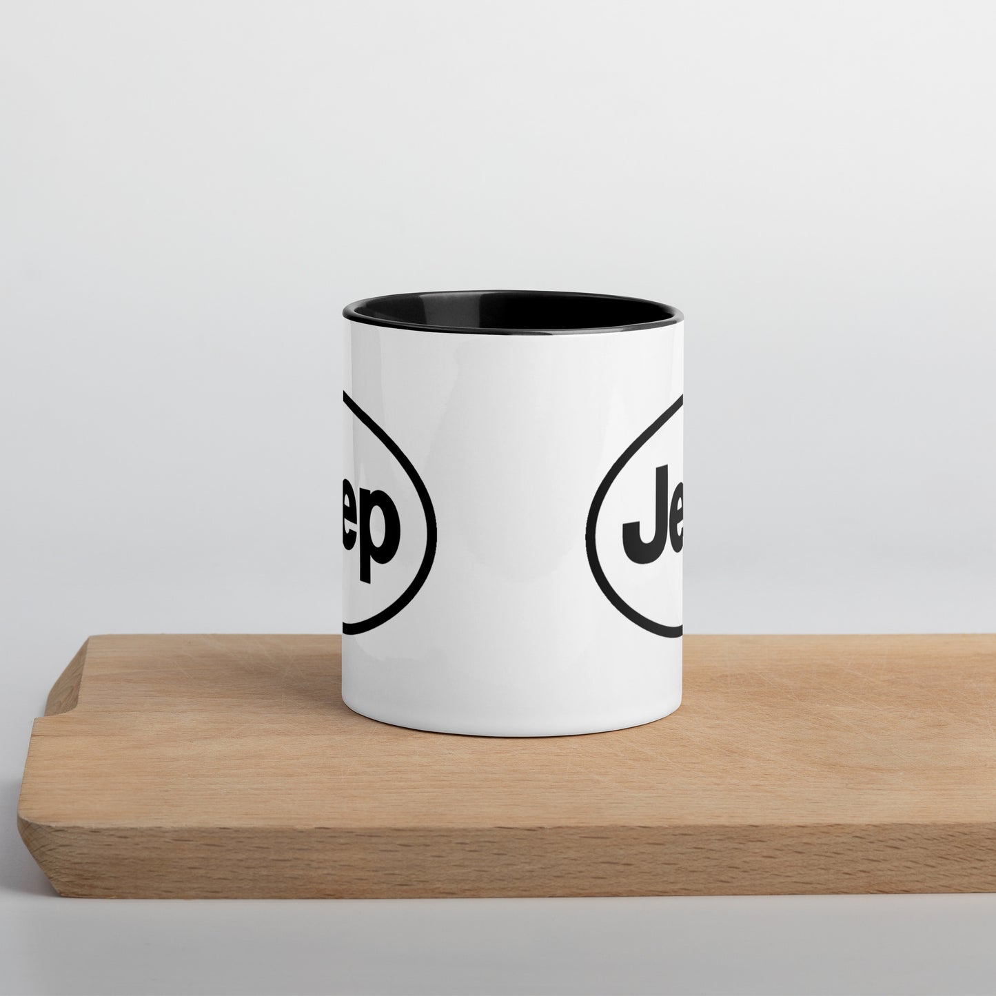 Mug Jeep avec Intérieur Coloré en noir