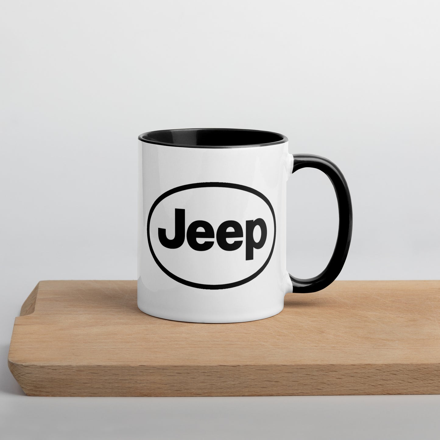 Mug Jeep avec Intérieur Coloré en noir