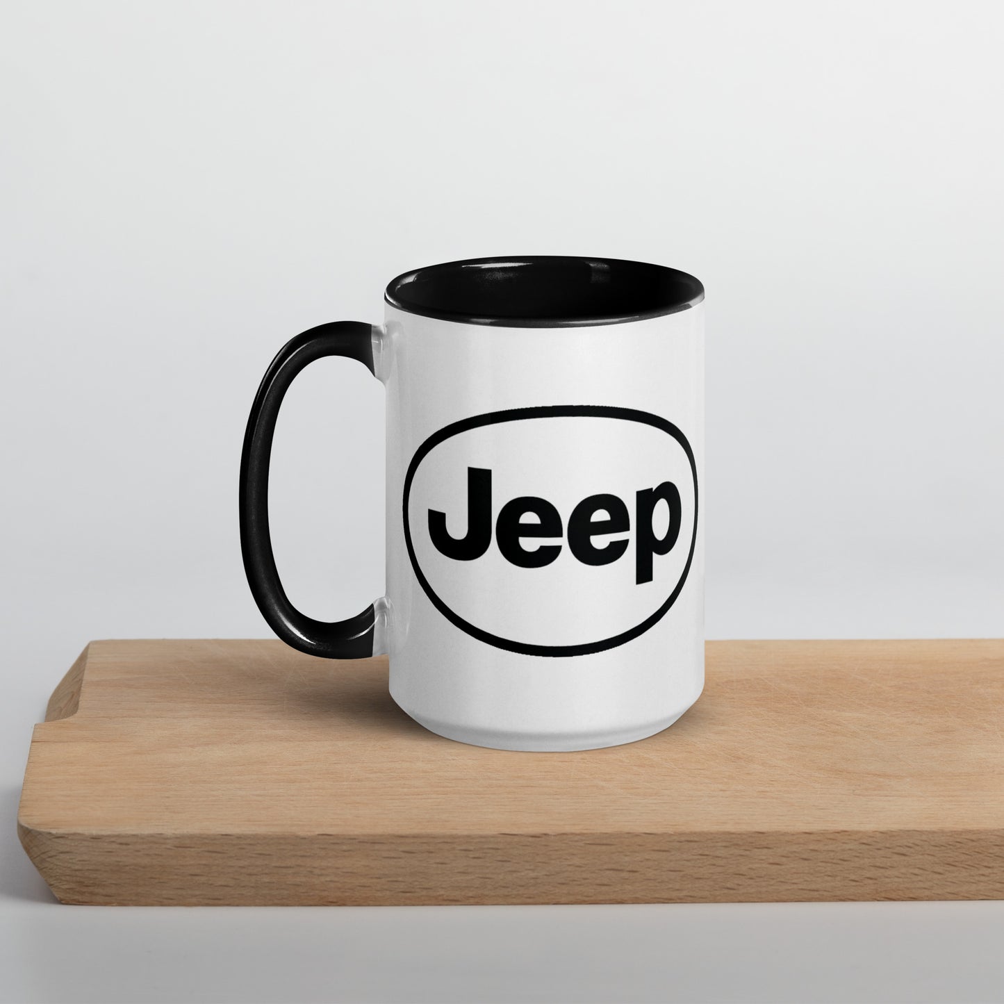 Mug Jeep avec Intérieur Coloré en noir