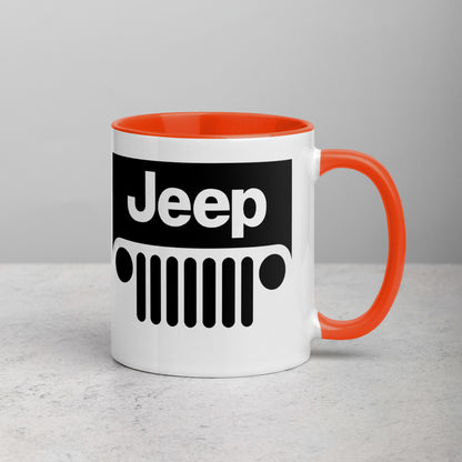 Mug Jeep avec calandre et Intérieur Coloré