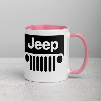 Mug Jeep avec calandre et Intérieur Coloré