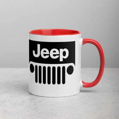 Mug Jeep avec calandre et Intérieur Coloré